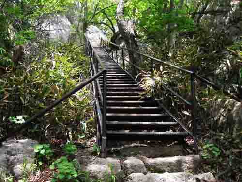 20130526-5.2 A140 신선대 갈림길에서 내려온 철계단.JPG