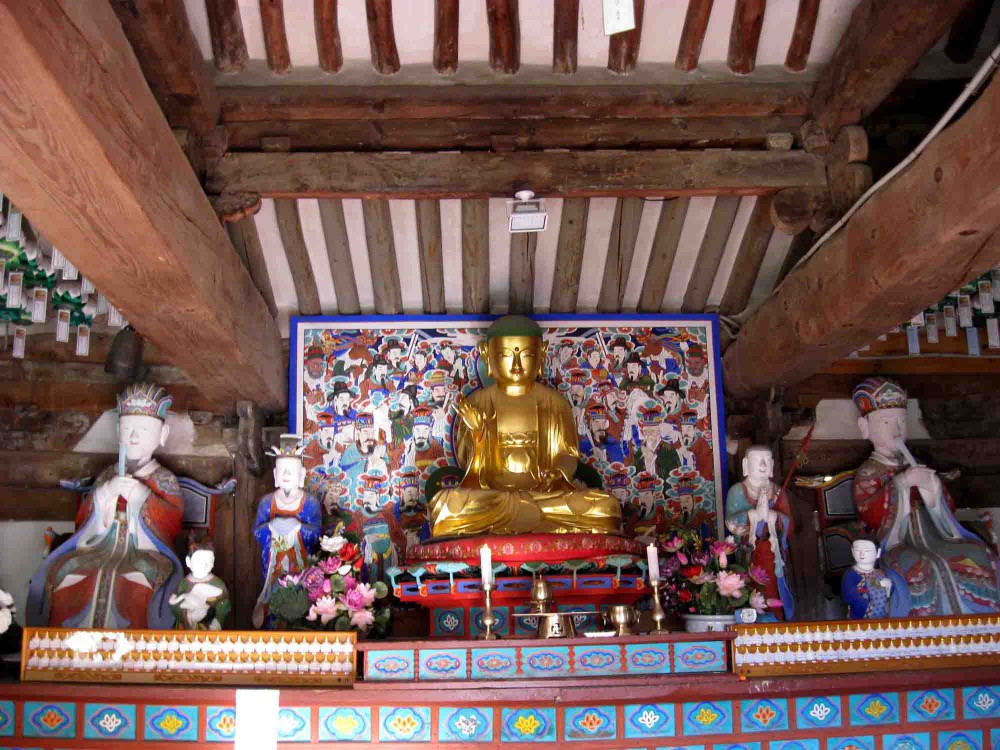 20131108-5.3e1 명부전의 '지장보살'과 협시보살 및 '명부시왕'(심판관) @개심사.jpg